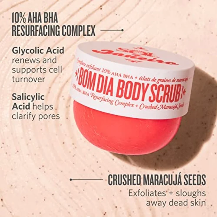 Sol de Janeiro Bom Dia Bright Body Scrub 220g/7.8oz, Körperpeeling mit erfrischendem Duft – Bild 3