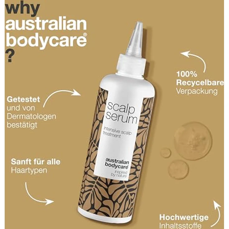 Kopfhautpflege Serum mit Teebaumöl 250 ml | Leave In Kopfhaut pflege bei Trockener, Juckender Kopfhaut & Anti Schuppen | Auch zur Kopfhautpflege bei Schuppenflechte, Ekzemen, Neurodermitis & Psoriasis – Bild 4