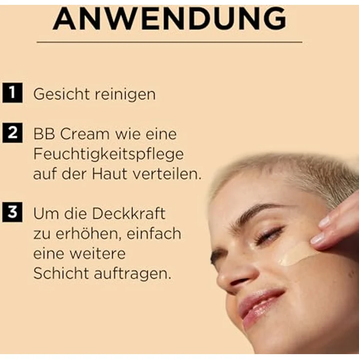 Garnier SkinActive BB Cream Classic Perfektionierende All-In-1 Pflege Dunkel mit LSF 15 Aloe Vera und Hyaluronsäure, 50 ml – Bild 4