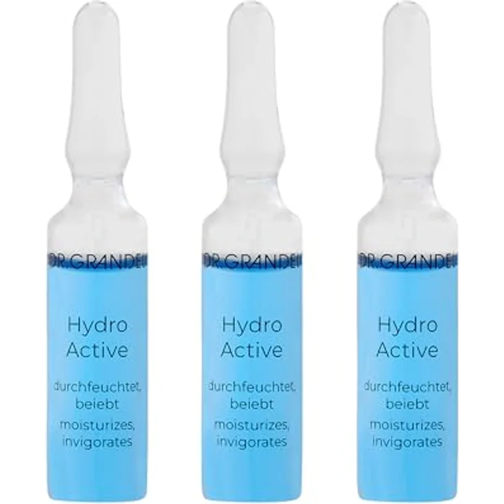 Dr. Grandel Hydro Active Ampulle 9 ml, Gesichtsserum - spendet Feuchtigkeit, mindert Spannungsgefühle und Zeichen von Müdigkeit – Bild 1