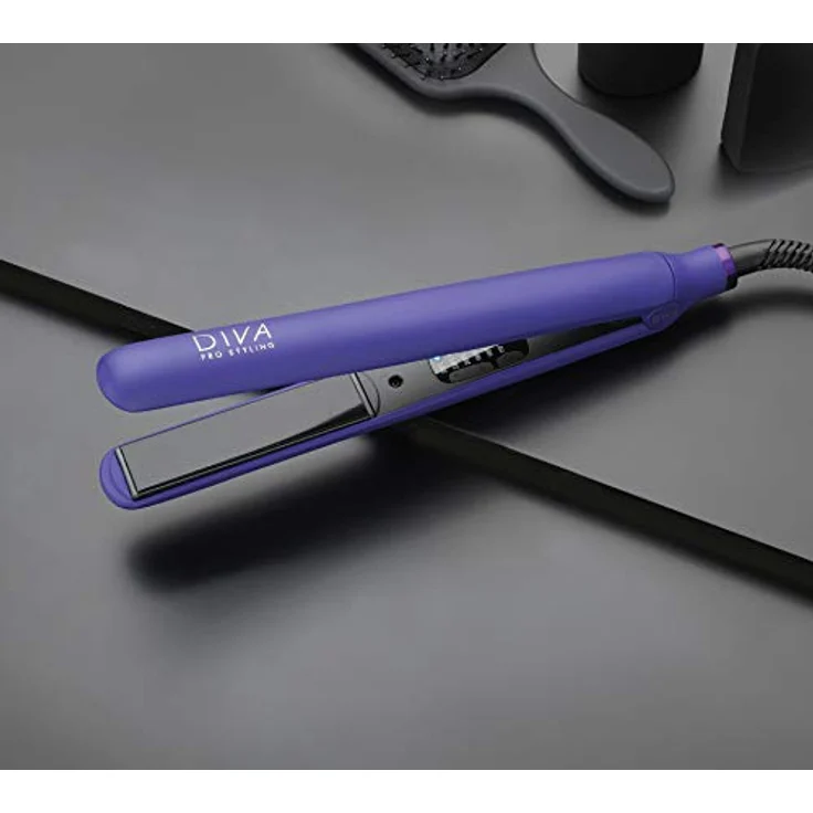 Diva Pro Styling Digital Styler Haarglätter-Glätteisen automatische Abschaltfunktion, violet – Bild 7