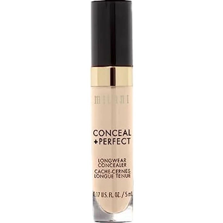 Milani Conceal + Perfect Longwear Concealer, 5 ml, wasserfest, cremige Formel, Farbe NUDE IVORY – Bild 7