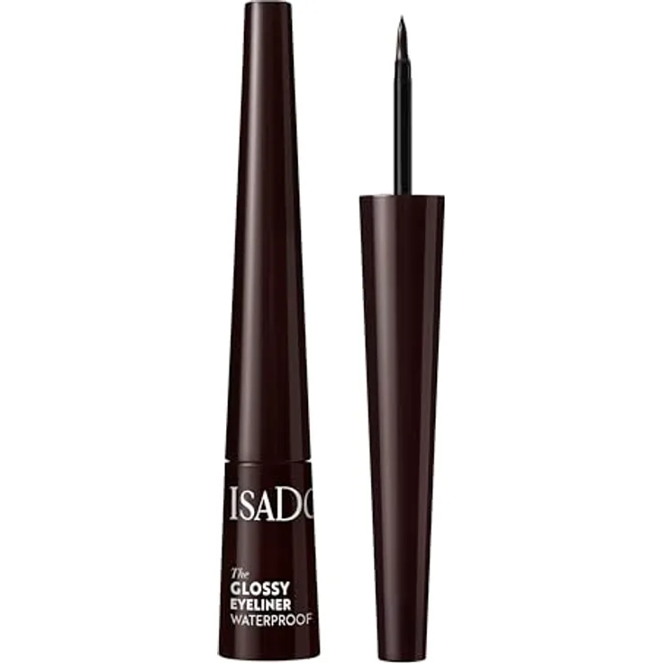 IsaDora The Glossy Eyeliner, 2,25 ml, wasserfeste und hochpigmentierte Formel, dunkelbraun