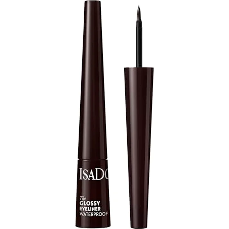 IsaDora The Glossy Eyeliner, 2,25 ml, wasserfeste und hochpigmentierte Formel, dunkelbraun – Bild 1