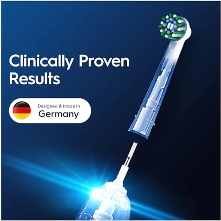 Braun Oral-B Pro CrossAction Aufsteckbürsten, 10 Stück Ersatzbürsten, klinisch bestätigt 10x bessere Plaqueentfernung, Farbe: Weiß – Bild 5