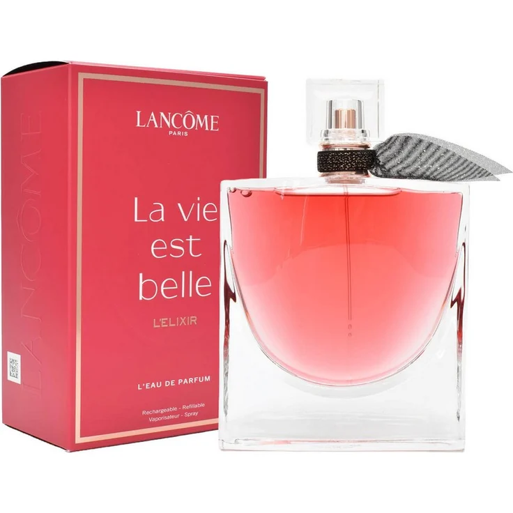 LANCOME Eau de Parfum La vie est belle L'Elixir, blumiger Damen Duft, 50 ml mit Himbeere und Kakaobutter