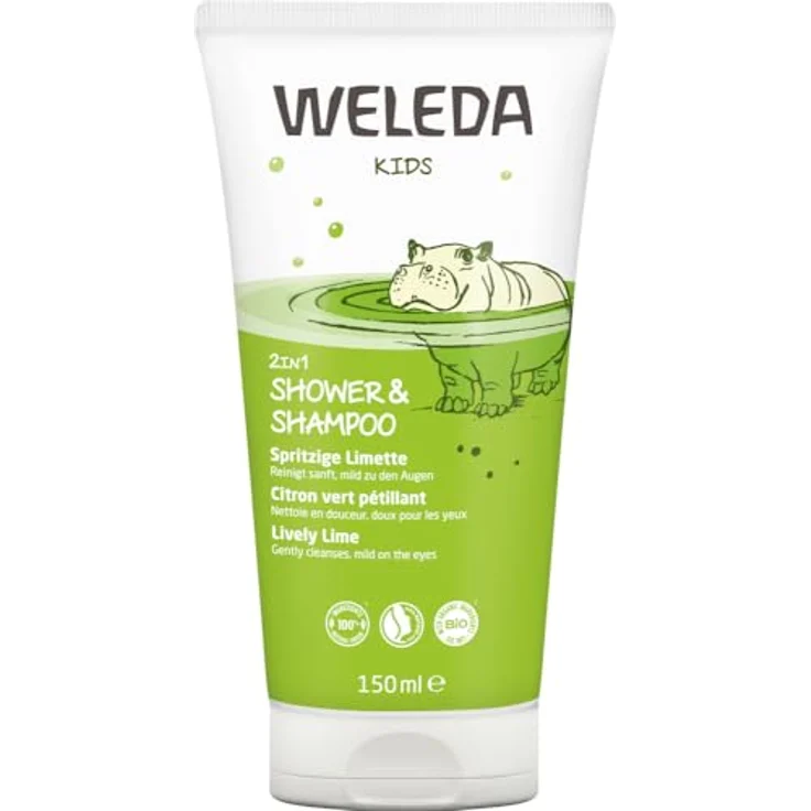 Weleda Kids Shower & Shampoo Spritzige Limette 150 ml – Bild 2