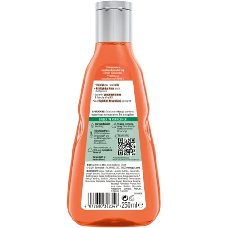 Guhl Frisch & Fruchtig Shampoo - Inhalt: 250 ml - Haartyp: normal – Bild 2