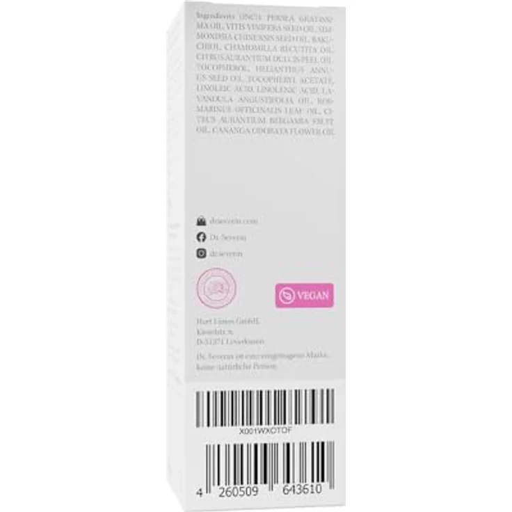 Dr. Severin 1% Bakuchiol Vegan Retinol Serum Ultra 50 ml I Gesichtsserum mit pflanzlichem Retinol, Vitamin E, Vitamin F, Marula-Öl, Avocado-Öl I Anti-Aging I minimiert feine Linien und Poren I Vegan – Bild 4