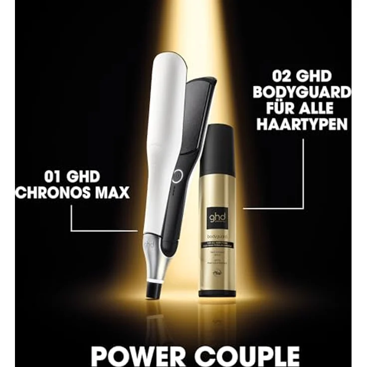 ghd Chronos Max Glätteisen – 185°C, Schnellaufheizfunktion, 30 Sek. Aufheizzeit, ideal für lange Haare - Weiß – Bild 8
