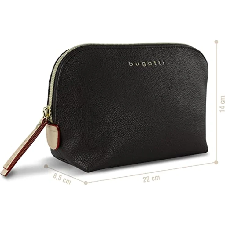 bugatti Ella Kulturbeutel, Kosmetiktasche, Toiletry Bag, Waschtasche, Waschbeutel, Toilettentasche in braun – Bild 2