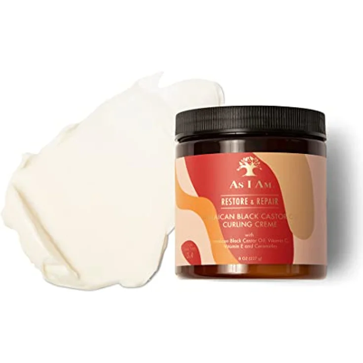 As I Am Restore & Repair Jamaican Black Castor Oil Curling Creme, 227g, mit Ceramiden für definiertes Lockenbild und minimales Frizz – Bild 4