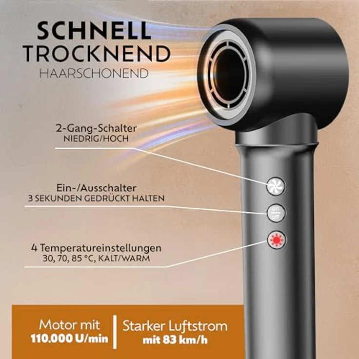 Ted Hilley OmniStyle - Multistyler mit automatischer Lockenfunktion, 200 Mio. Ionen, Thermo-Control, 5-in-1 Styling und 2,5 m Kabel – Bild 5