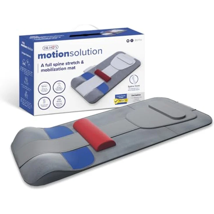 DR-HO'S MotionSolution Matte, Ganzkörper-Stretch- und Entspannungsmatte mit Wärme, progressive Dehnungstechnologie und verstellbarer Rückenstütze