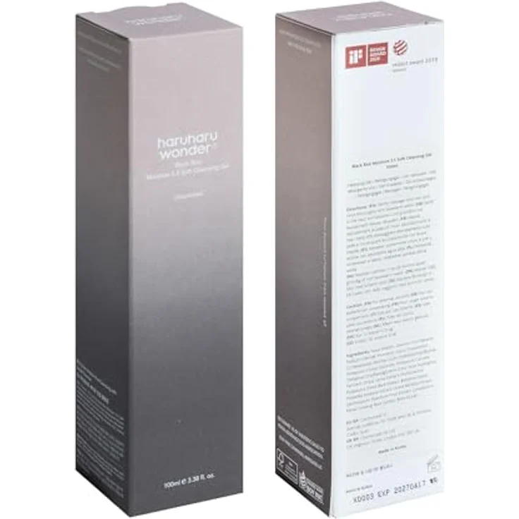 Haruharu Wonder Black Rice Moisture, sanftes Reinigungsgel für empfindliche Haut, 100 ml, vegan und parfümfrei – Bild 7