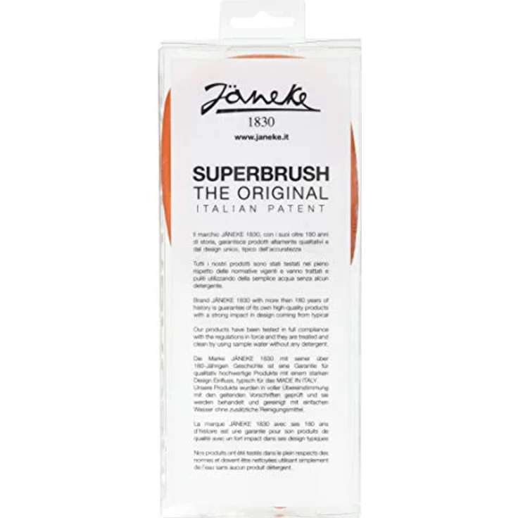 Jäneke Superbrush Bürste orange mit Fuxia Igel - 55 gr. – Bild 3