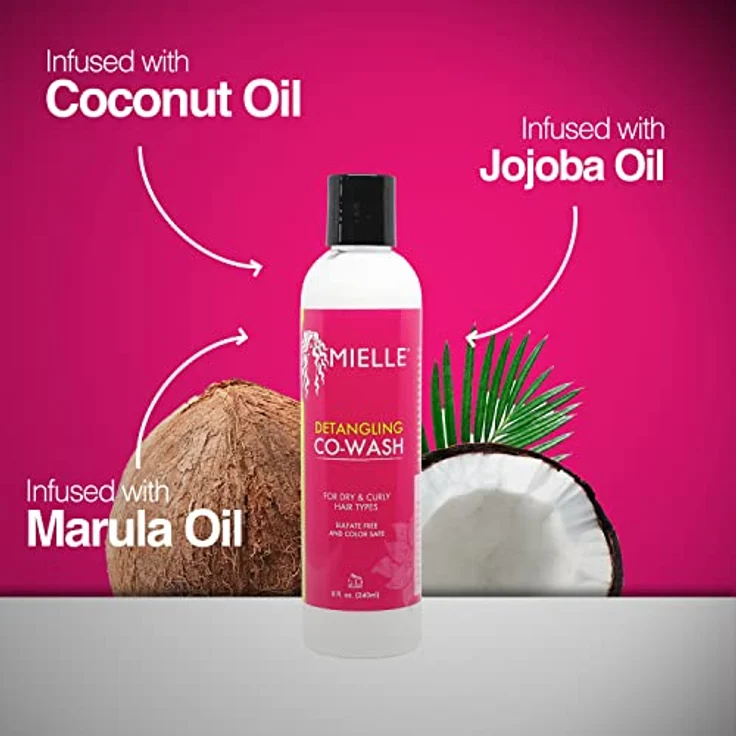 Mielle Organics Detangling Co-wash 240ml, sanfte Entwirrung für alle Haartypen – Bild 3