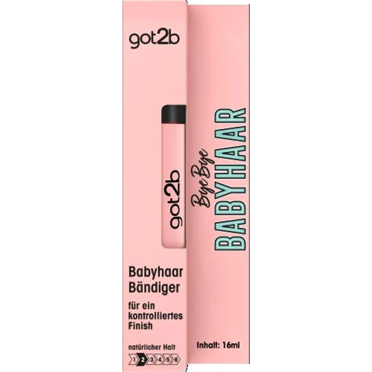 got2b Haar Mascara-Bürste Bye Bye Babyhaar (16 ml), Bürste zum Babyhaare Fixieren verleiht ein glänzendes Finish, federleicht und nicht fettend, auch für unterwegs – Bild 1