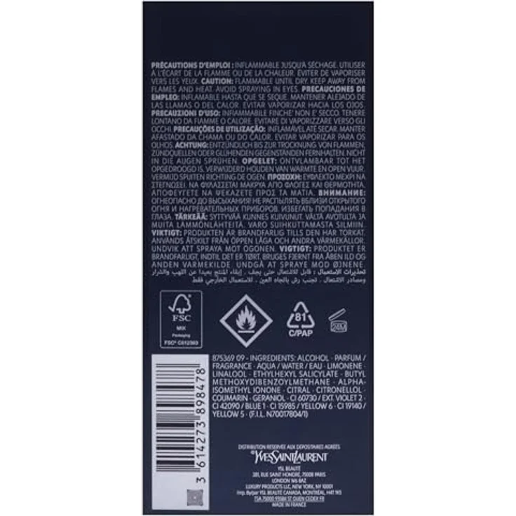 Yves Saint Laurent Y Intense Eau de Parfum (EdP) Herrenduft 100 ml – Bild 2