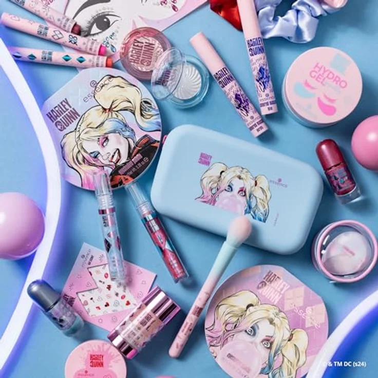 essence Harley Quinn highlighter brush, vegan, Nanopartikel frei, 1er Pack (1pcs) – Bild 5