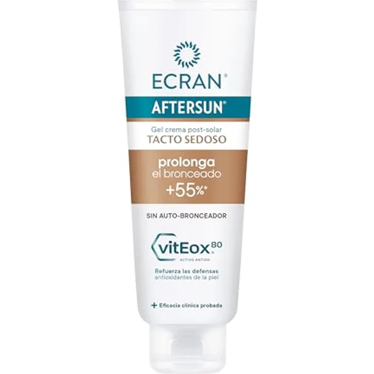 Ecran Aftersun Tanning Prolonging Gel-Cream, 250ML, leichte und nicht fettende Hautpflege zur Bräunungsverlängerung