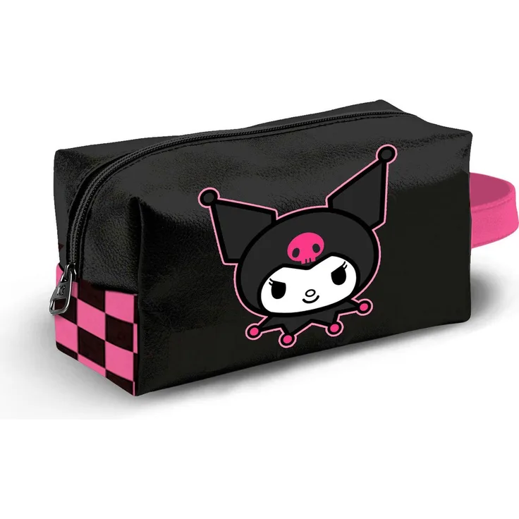 Karactermania Hello Kitty Kuromi Necessaire, Reise-Toilettenbeutel mit Rückengriff und Reißverschlussfach, Mehrfarbig