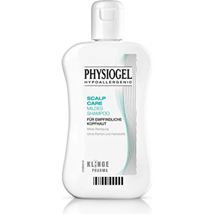 Physiogel Scalp Care Mildes Shampoo, 250 ml, weiß - Für empfindliche Kopfhaut, frei von Duft- und Farbstoffen