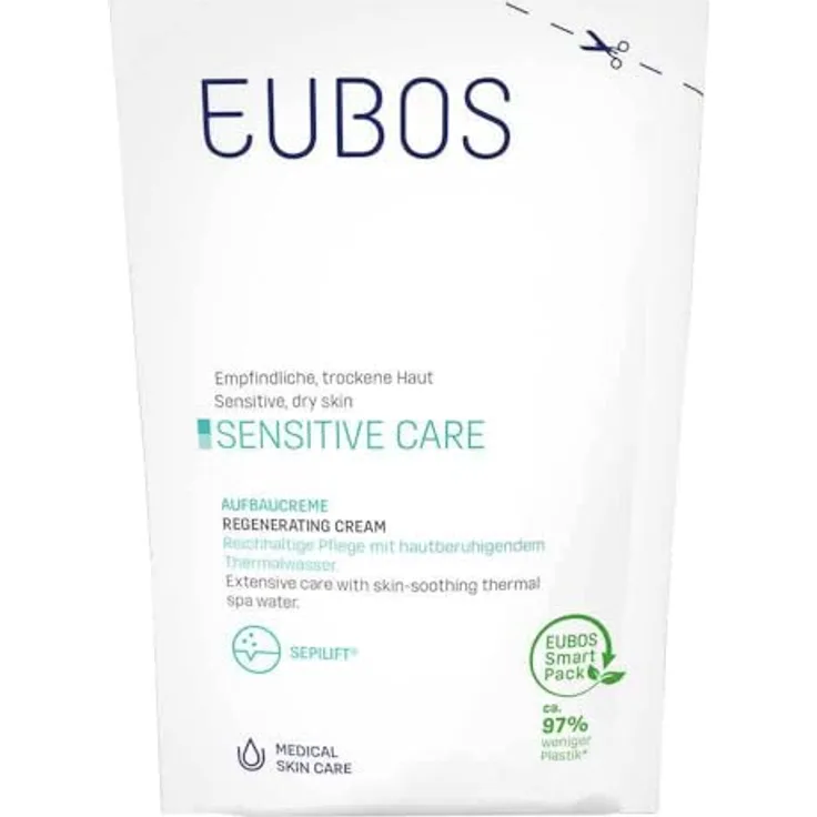 EUBOS SENSITIVE Aufbaucreme Nachfüllbeutel, 50 ml, für empfindliche Haut