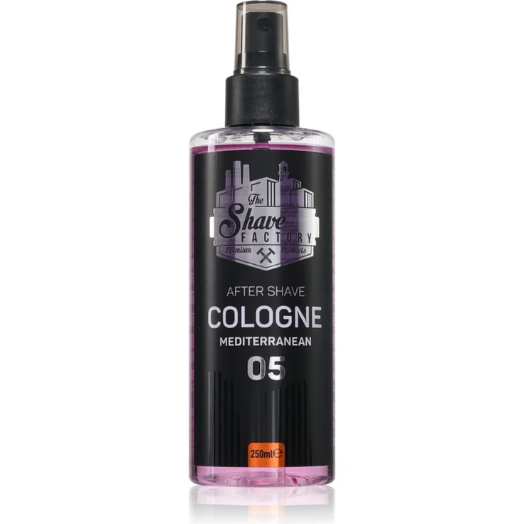 The Shave Factory Cologne After Shave, 250 ml für Herren, spendet Feuchtigkeit und verleiht angenehmen Duft