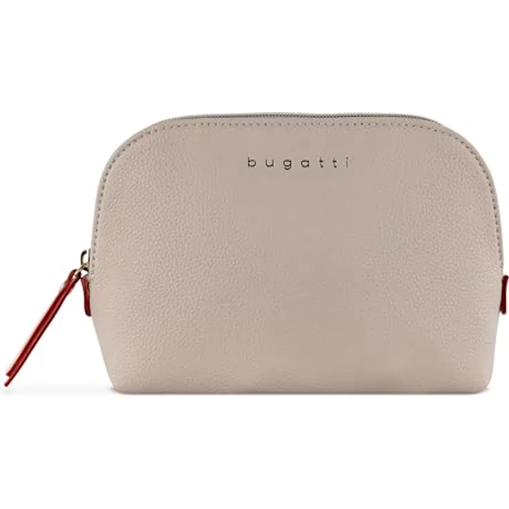 bugatti Ella Kulturbeutel, Kosmetiktasche, Toiletry Bag, Waschtasche, Waschbeutel, Toilettentasche in beige