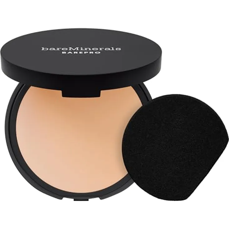 Bare Minerals Barepro 16h Powder Foundation, 15-Neutral, aufbaubare Deckkraft, mattierendes Finish, geeignet für alle Hauttypen, 8g