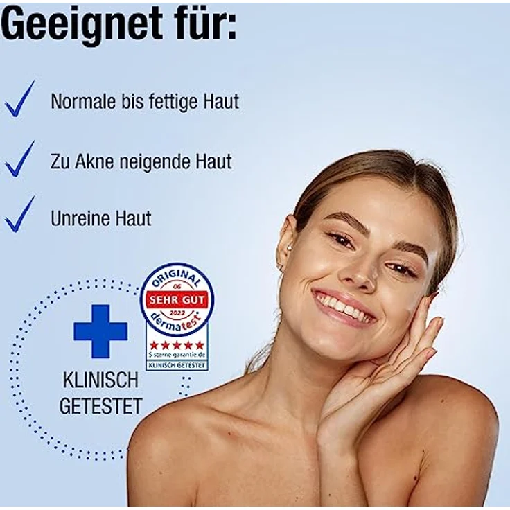 AKNEDERM mattierende Gesichtslotion gegen Pickel & Akne 2 x 30ml - Tageslotion für normale bis fettige & unreine Haut - Creme für fettige Haut, wirkt antibakteriell & reguliert Talg – Bild 5