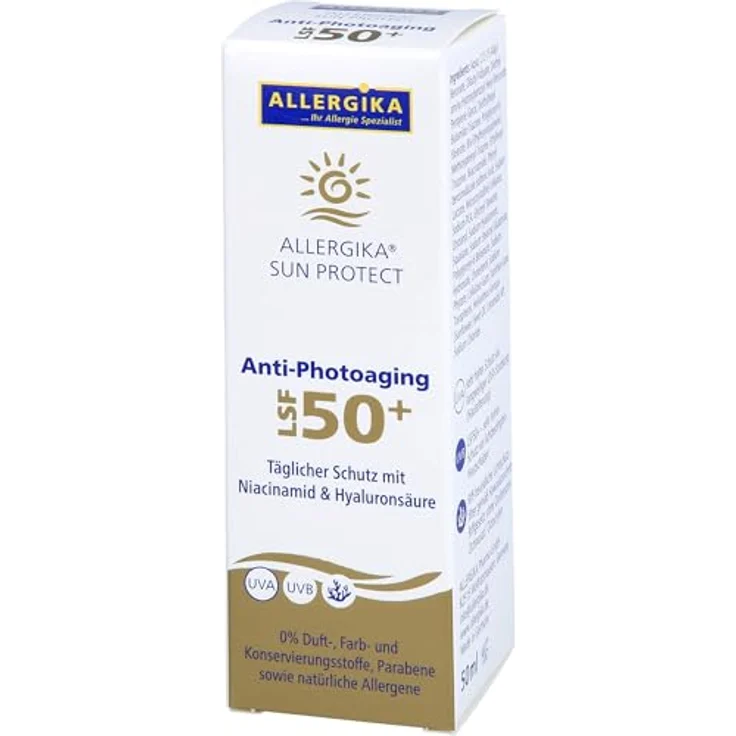 Allergika SUN PROTECT Anti-Photoaging Creme LSF50+, 50 ml – Bild 5