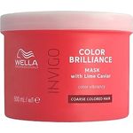 Wella Professionals Invigo Color Brilliance Hair Mask coarse – Haarmaske für dickes, gefärbtes Haar, farbschützend mit Vitamin E, 500 ml