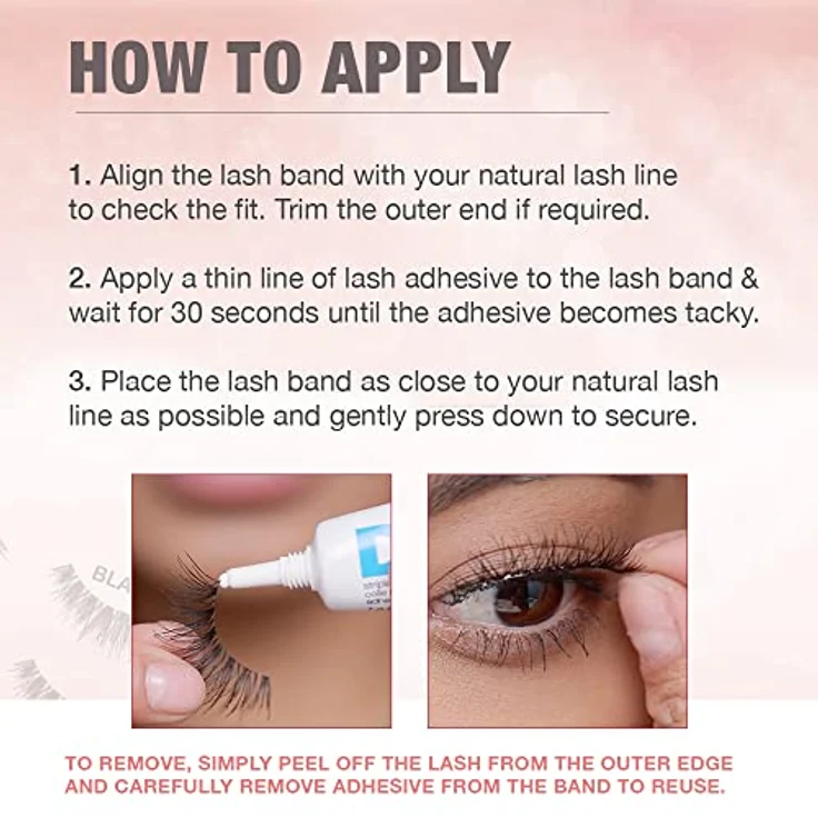 Ardell Natural Demi Wispies Multipack 4 Pary Black Wimpern, Schwarz, Dekorative Kosmetik Make-up Accessoires – Bild 5