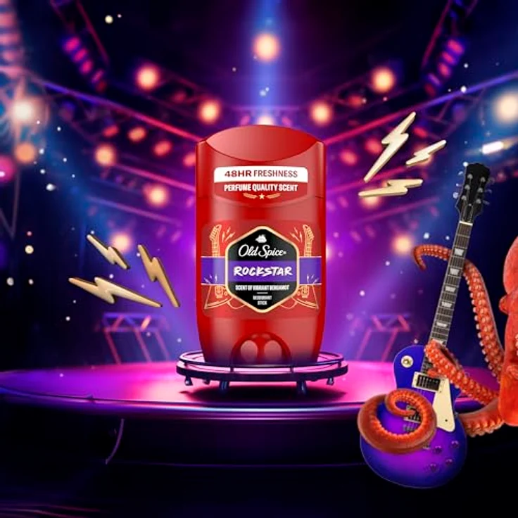 Old Spice Rock Deo Stick für Männer, 50ml, 48H Frische, Parfümqualität, 0% Aluminiumsalze, 50% recyceltes Plastik, Zitrusduft – Bild 5