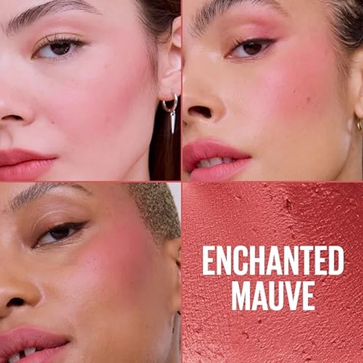 MAYBELLINE NEW YORK CloudTopia, mattes cremiges Rouge für Lippen und Wangen, Farbton 08 Enchanted Mauve, 5 g – Bild 4