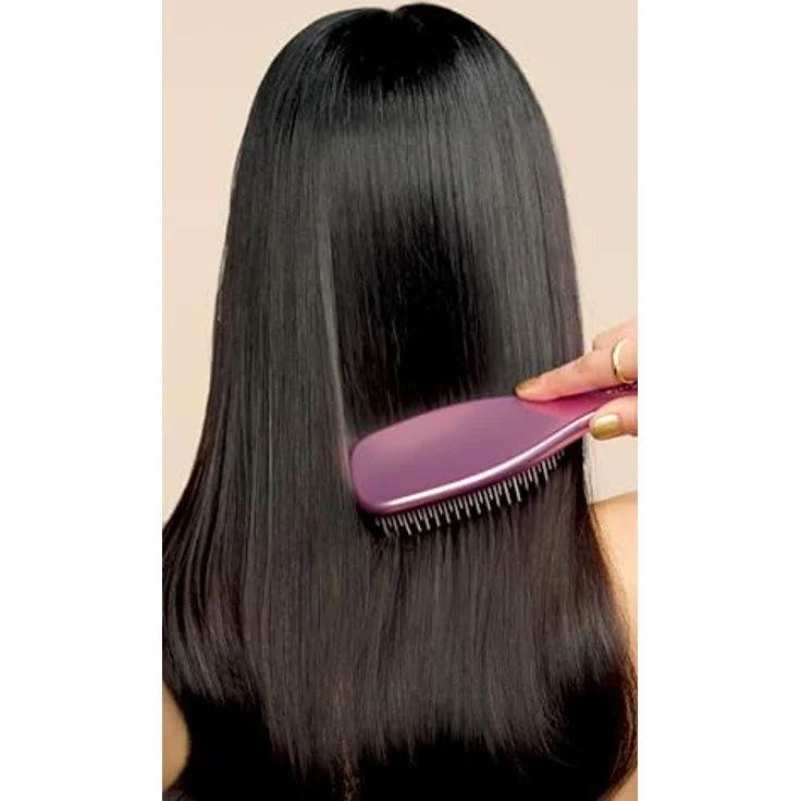 Tangle Teezer The Ultimate Detangler Chrom-Haarbürste, für nasses und trockenes Haar, entwirrt alle Haartypen, reduziert Haarbruch, beseitigt Knoten, zweistufige Zähne und bequemer Griff, – Bild 3