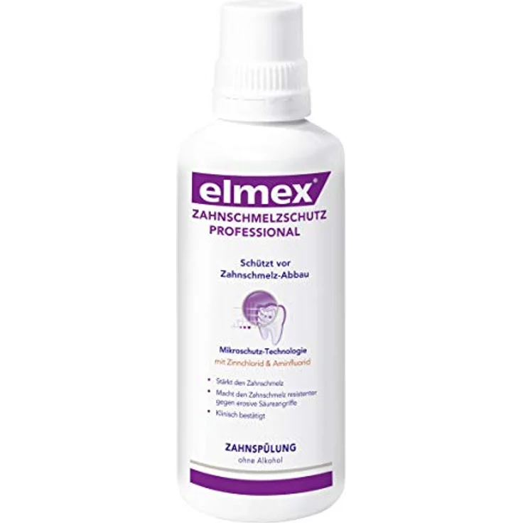 Elmex Zahnschmelzschutz Professional Zahnspülung, 400 ml, frischer Atem für empfindliche Zähne – Bild 3