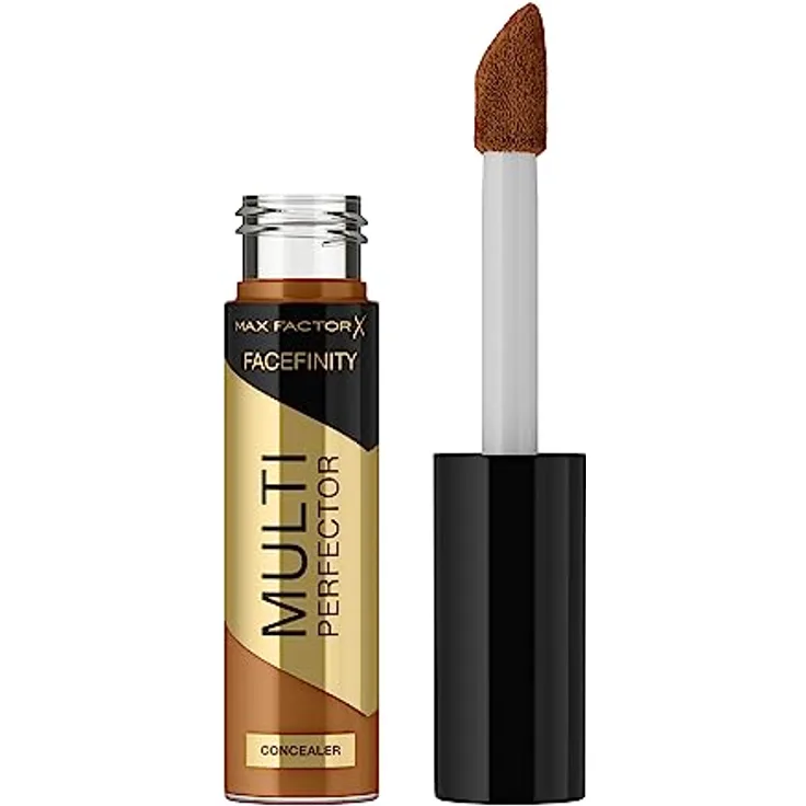 Max Factor Facefinity Multi-Perfector Concealer, All In One, Conceal Imperfections, Instant Brightening, Natrual Finish, Lightweight, Vegan, Customisable Coverage - 9N, 11 ml