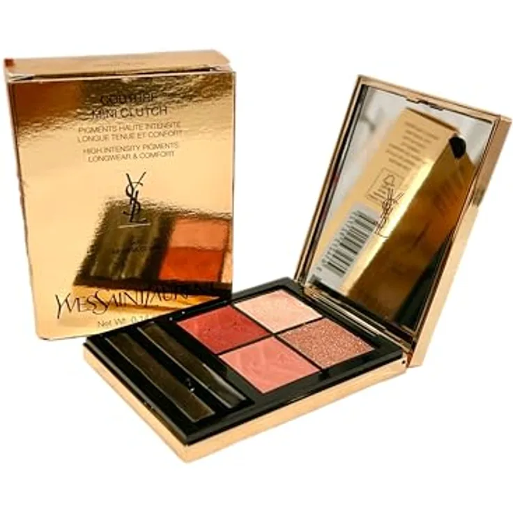Yves Saint Laurent Couture Mini Clutch Lidschattenpalette 500 Medina Glow, 4 g, reichhaltige Pigmente mit Spiegel und Applikator