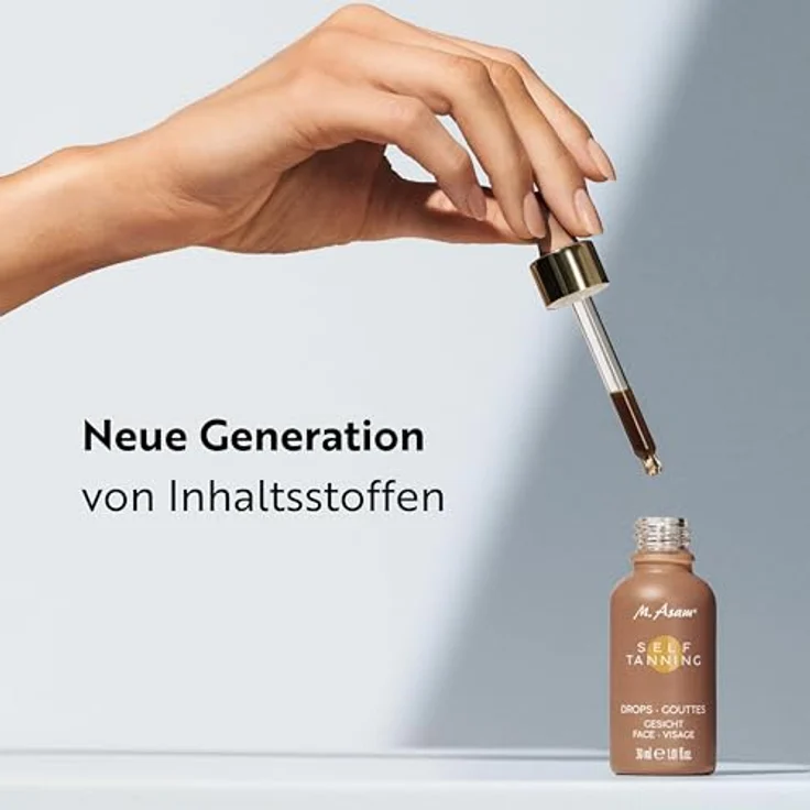 M. Asam SUN Self Tanning Drops (30 ml), Selbstbräuner-Konzentrat für individuelle Bräunungsintensität, streifenfreies Ergebnis, ohne Parabene und Silikone – Bild 4