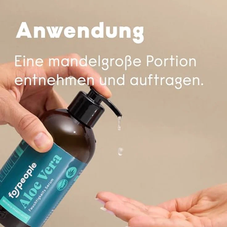4people who care BIO Aloe Vera Gel 99,6% - 100% Natürlich, Vegan, Beruhigendes After Sun & Gesichtswasser, 300 ml (1er Pack) – Bild 4
