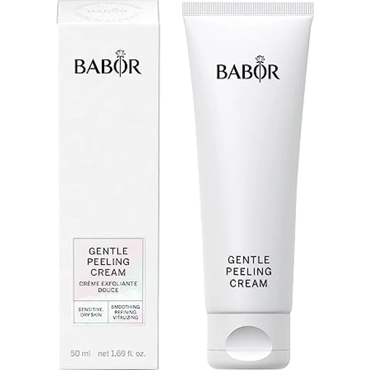 BABOR Gentle Peeling Cream für jede Haut, Mildes Gesichtspeeling, Vorbereitung für Pflege und Selbstbräuner, Cleansing, Ohne Alkohol, Vegane Formel, 1 x 50 ml – Bild 1
