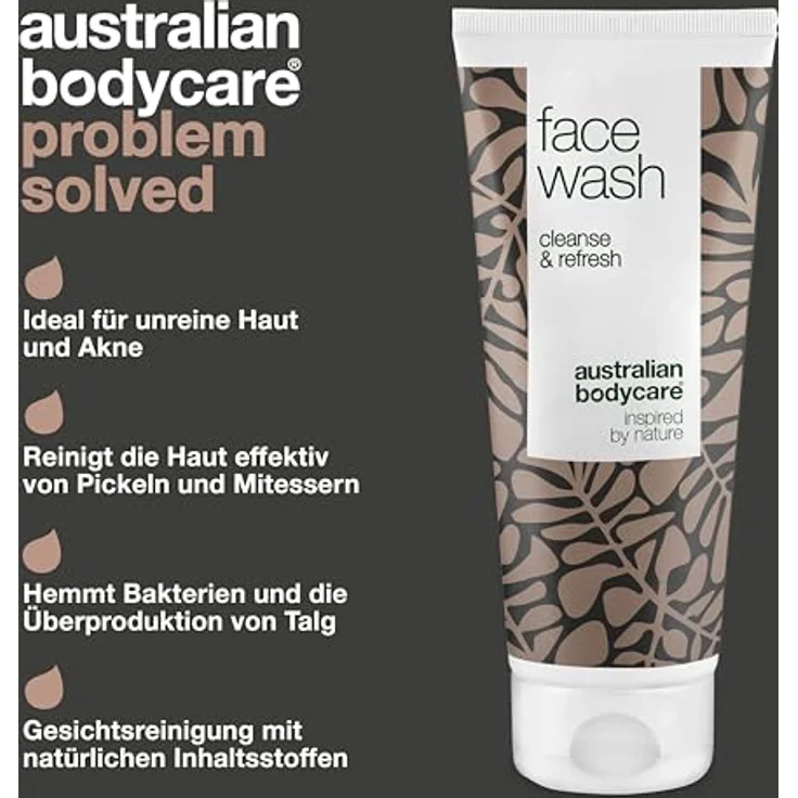 Anti Pickel Gesichtswaschgel - 100 ml | 100% Vegan | Für Männer & Frauen | Gesichtsreinigung mit natürlichem Teebaumöl bei unreiner Haut | Auch zur täglichen Pflege bei Akne – Bild 3