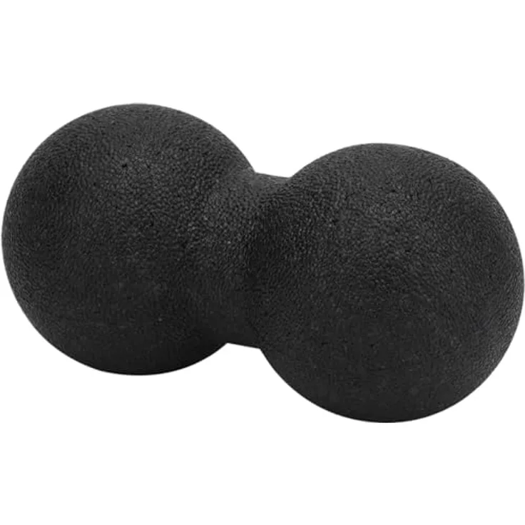 Casativo Doppel-Faszienball schwarz (8 cm) – Effektive Selbstmassage für Rücken, Nacken, Arme & Füße, punktuell oder flächig
