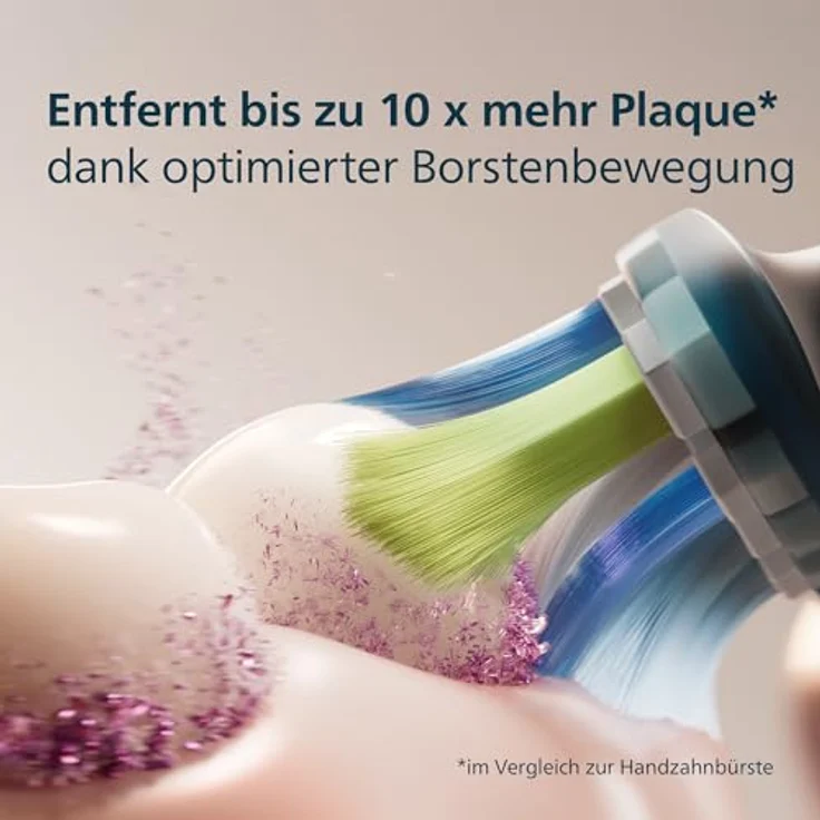 Philips Sonicare C3 Premium Plaque Defense, Original Ersatzbürstenköpfe, Schwarz, 4er-Pack, HX9044/88, entfernt bis zu 10x mehr Plaque, tiefenreinigend – Bild 3