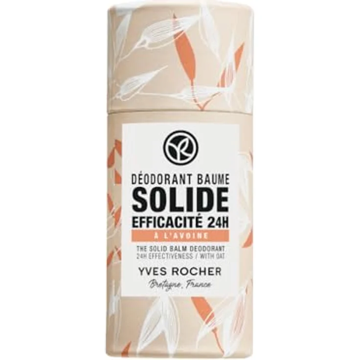 Yves Rocher Fester Deodorant Balsam 50g | 24h Wirksamkeit | Gegen Gerüche & Rückstände | Vegane Formel mit Haferextrakt und Sheabutter – Bild 1