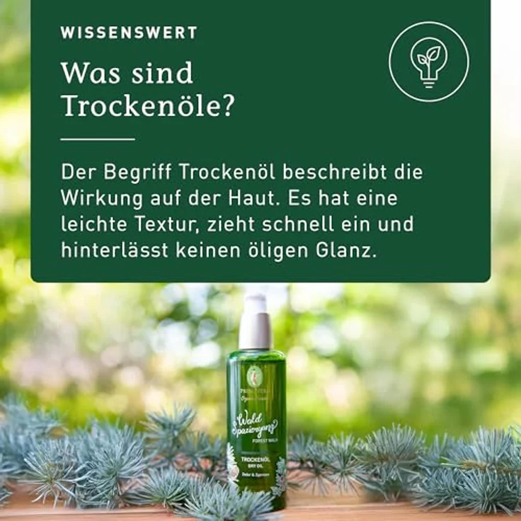 Primavera Körperöl Waldspaziergang, Trockenöl mit Bio-Pflanzenkraft, 100 ml – Bild 4