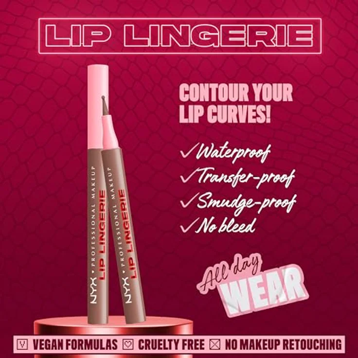 NYX Professional Makeup Lip Lingerie Fixierstift für Lippen, langanhaltend, Farbton 05 Lip Lock, 1 ml – Bild 2